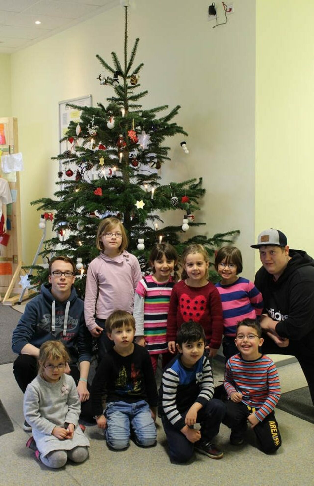Weihnachtliche Atmosphäre in der Schule