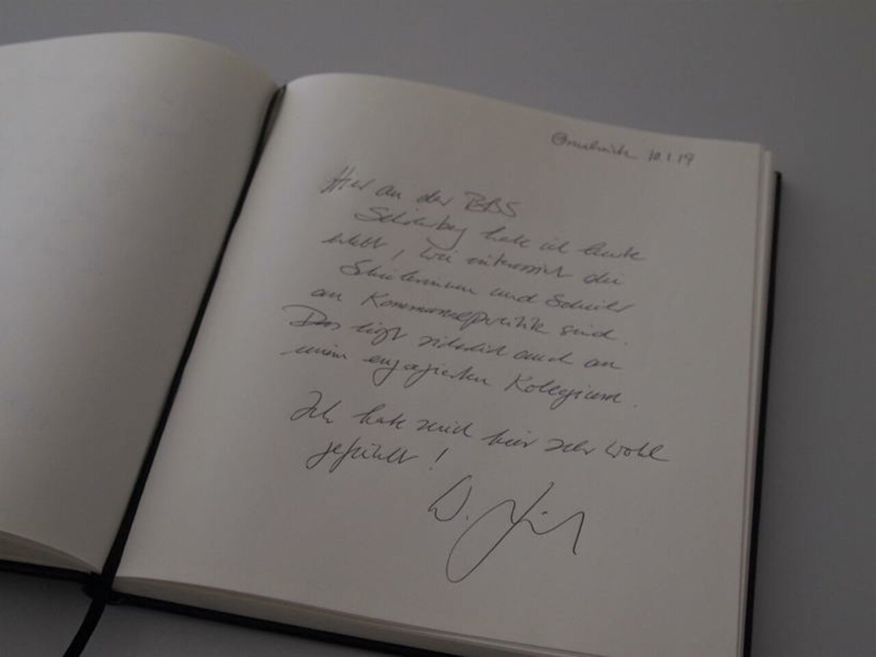 Oberbürgermeister Wolfgang Griesert zu Gast an unserer Schule