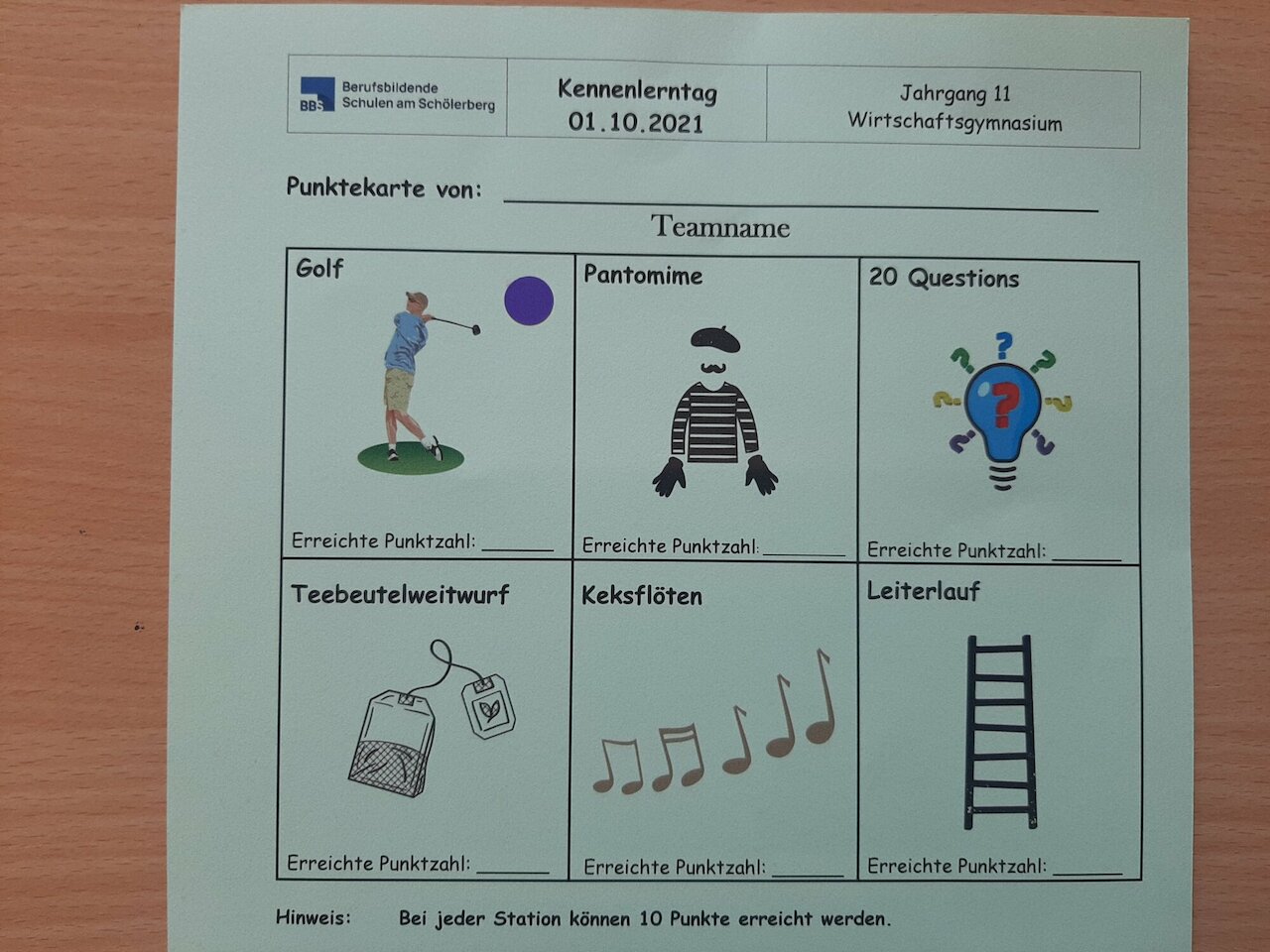Teamtag im Jahrgang 11 Image 2