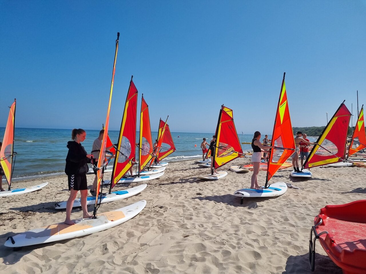 Windsurfen an der Eckernförder Bucht 