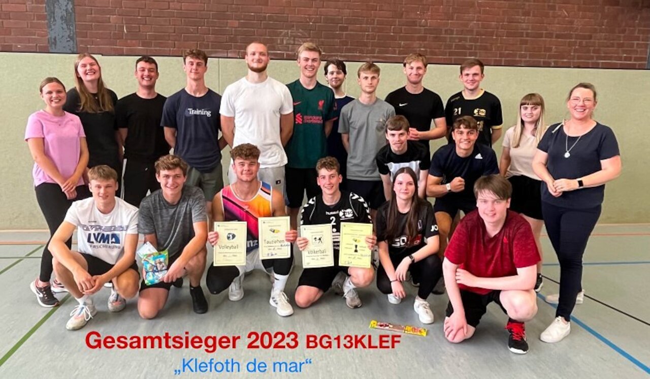 BG13KLEF „Klefoth de mar“ ist die sportlichste Klasse am Schölerberg