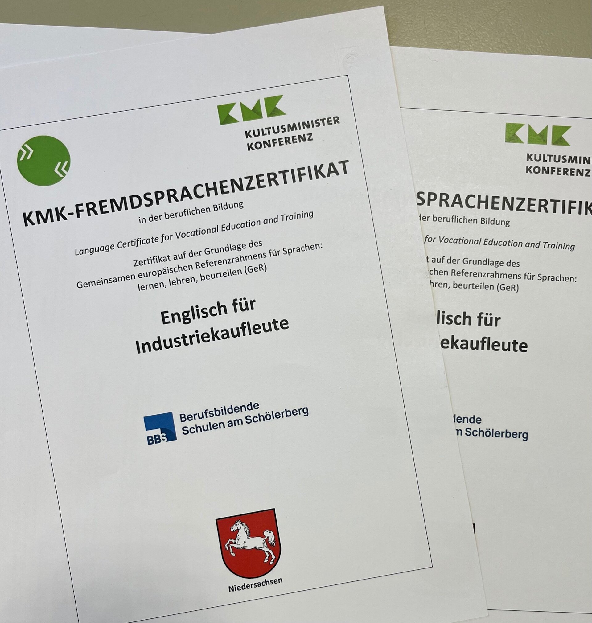 Anmeldung zur KMK-Zertifizierung